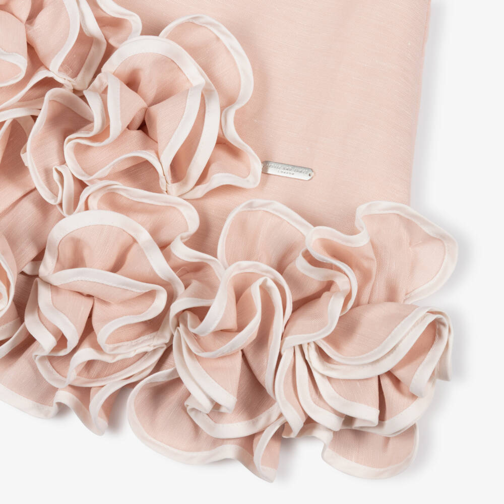 Jessie and James London-Girls Pastel Pink Statement Ruffle Dress | Childrensalon Outlet