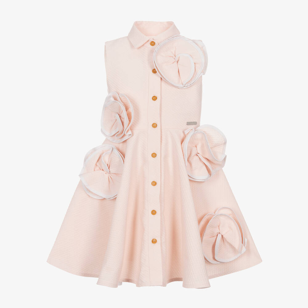 Pink 3d flower dress 2025