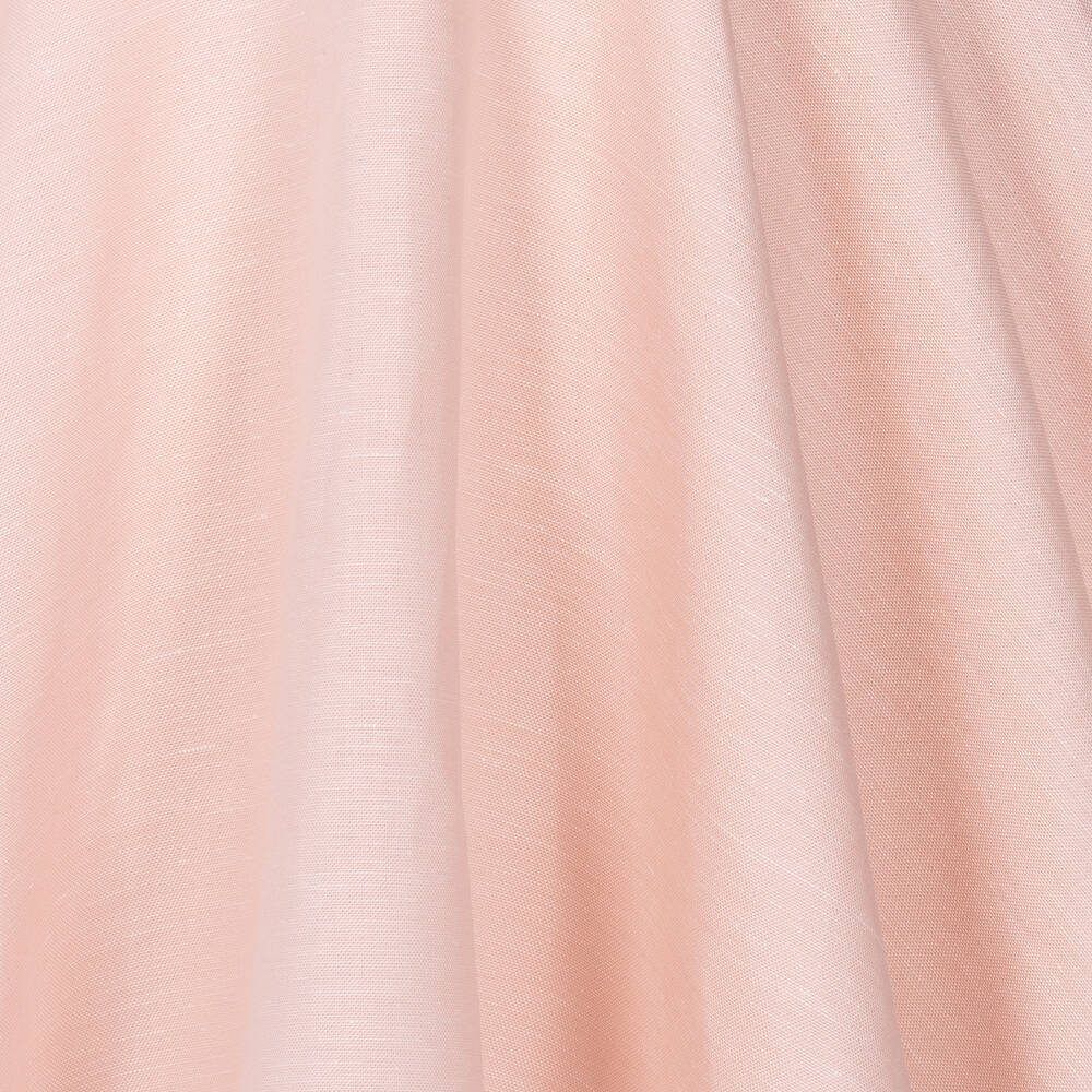 جيسي آند جيمس لندن-فستان مزيج قطن لون زهري مزين بكشكش | Childrensalon Outlet