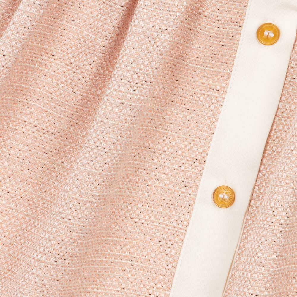Jessie and James London-Girls Pink Ruched Waist Dress | Childrensalon Outlet