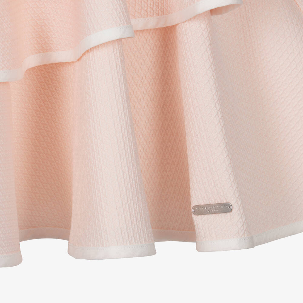 Jessie and James London-فستان وردي غير متماثل للبنات مع كشكشات | Childrensalon Outlet