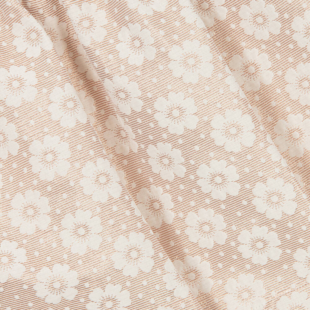 Jessie and James London-Girls Rose Gold Floral Jacquard Skirt | Childrensalon Outlet