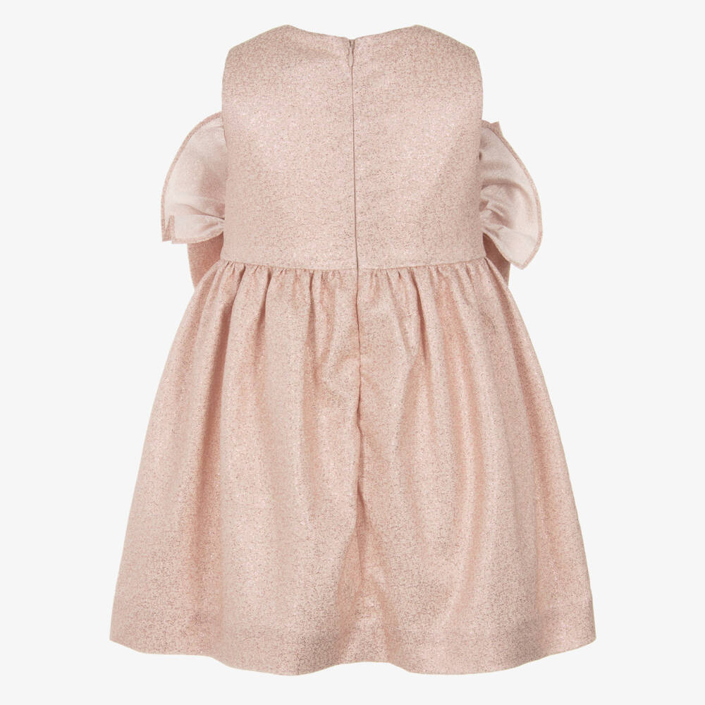Jessie and James London-Girls Shimmering Rosette Gown | Childrensalon Outlet