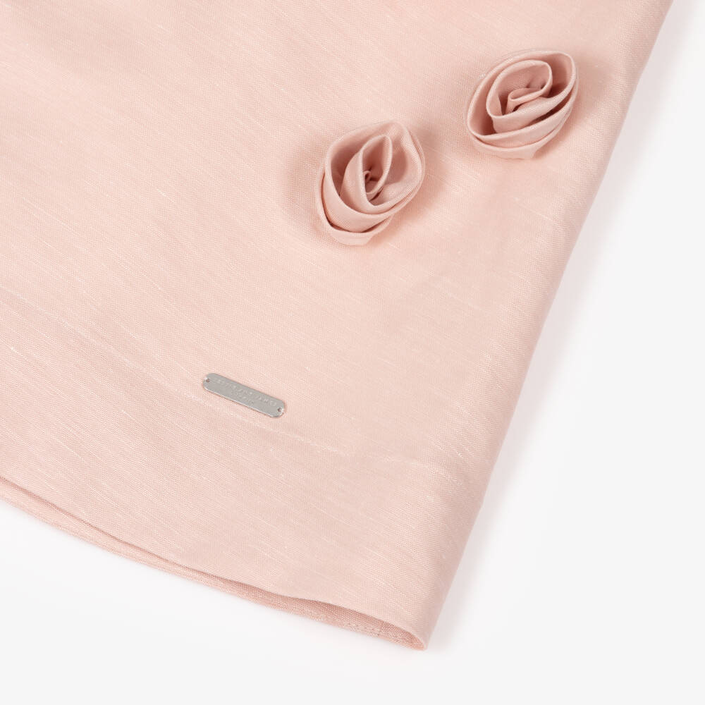 Jessie and James London-Girls Soft Pink Floral Frock | Childrensalon Outlet