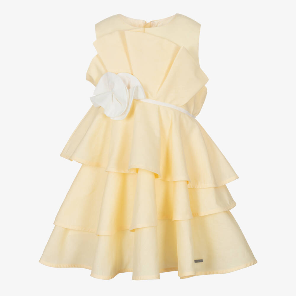 Jessie and James London-Платье из хлопка и конопли для девочек Солнечное | Childrensalon Outlet