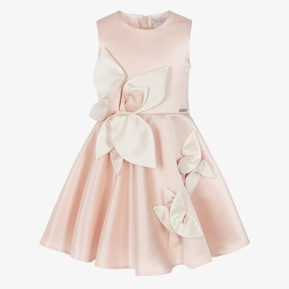 Jessie and James London-Girls Sunset Satin Blossom Gown | Childrensalon Outlet