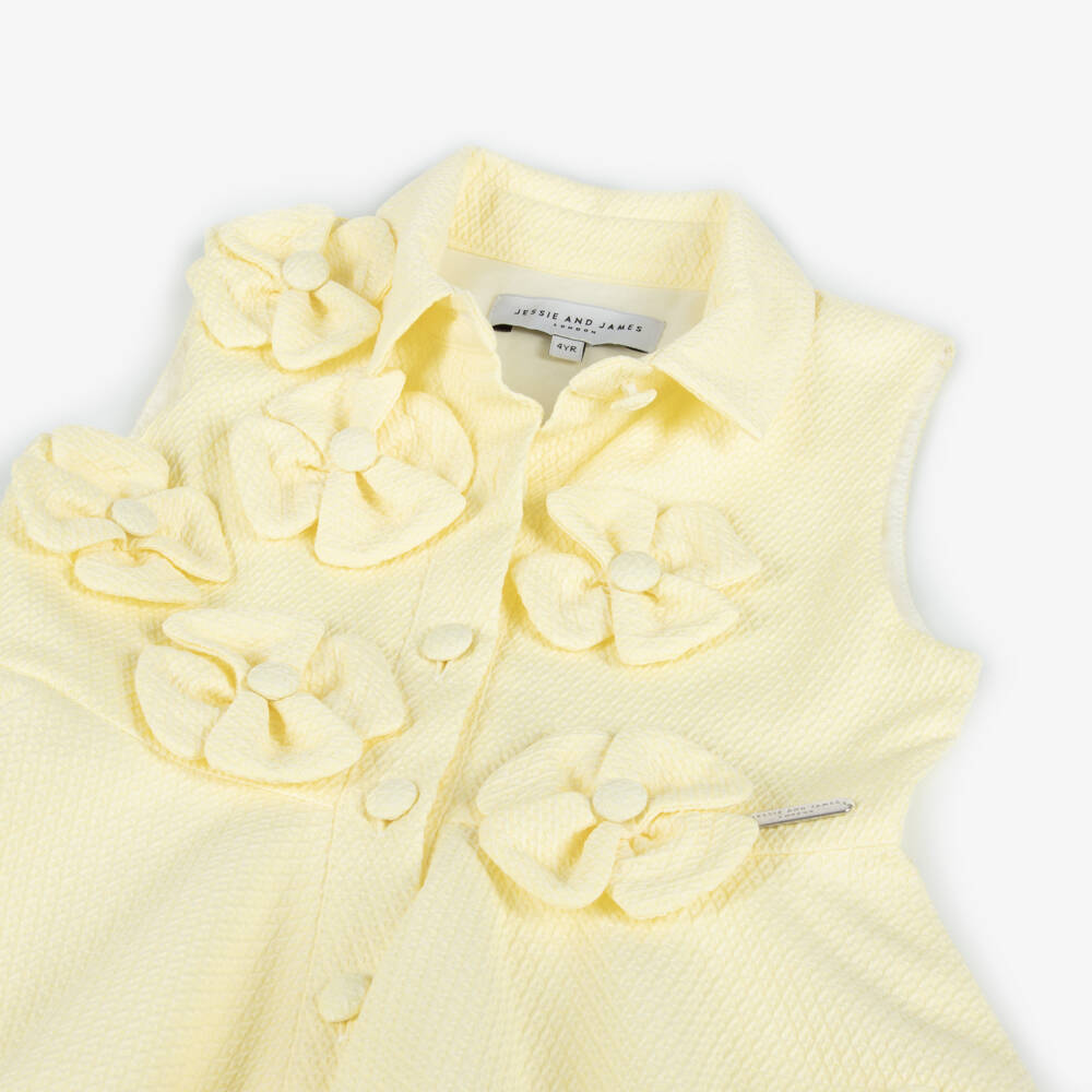 Jessie and James London-Girls Sunshine Blooms Jacquard Dress | Childrensalon Outlet