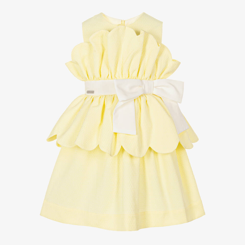 Jessie and James London-Платье с оборками для девочек в солнечном цвете | Childrensalon Outlet