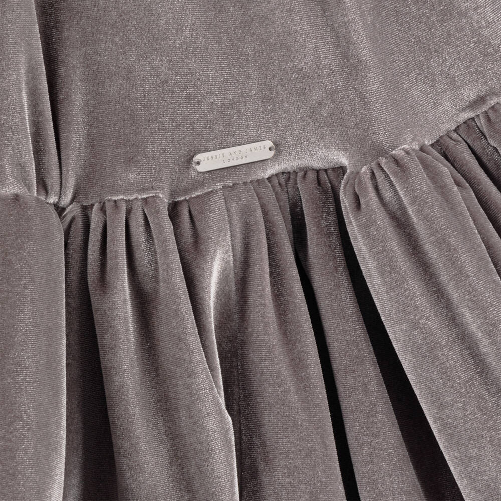 Jessie and James London-Girls Velvet Bow Dress | Childrensalon Outlet