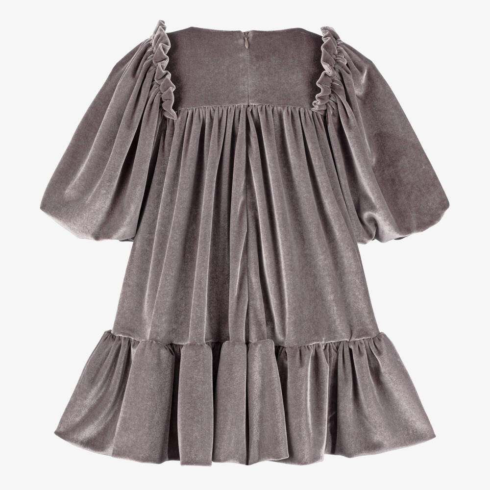 Jessie and James London-Girls Velvet Bow Dress | Childrensalon Outlet