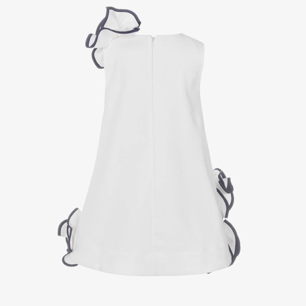 Jessie and James London-Girls White Ruffle Dress | Childrensalon Outlet