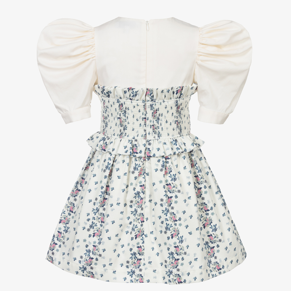 Jessie and James London-Кремовое платье в цветочек | Childrensalon Outlet