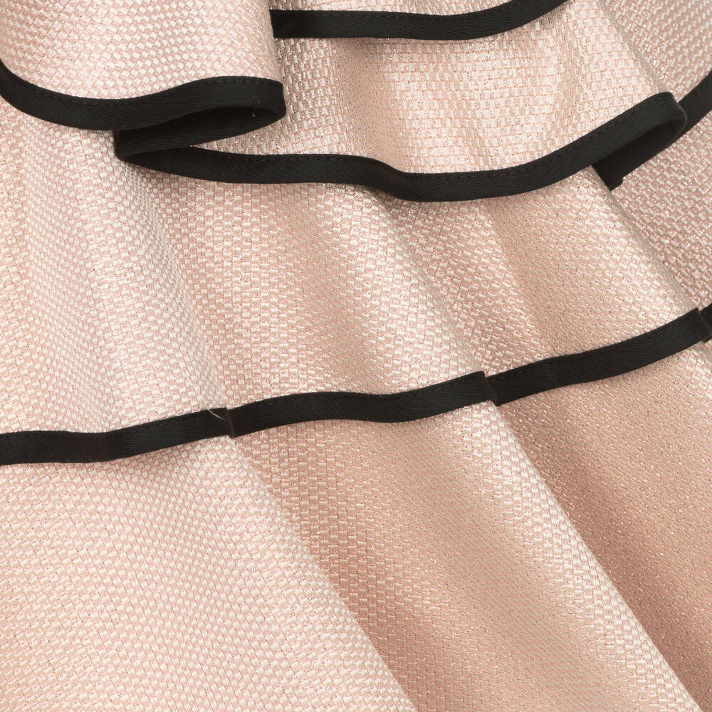 Jessie and James London-Metallic Pink Jacquard Dress | Childrensalon Outlet