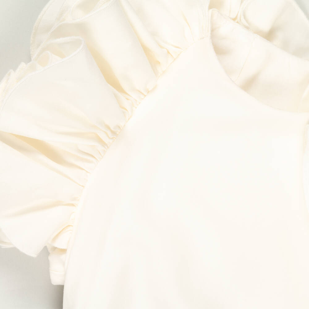 Jessie and James London-Preloved Girls Blue Cotton Floral Jacquard Dress (4 years) | Childrensalon Outlet