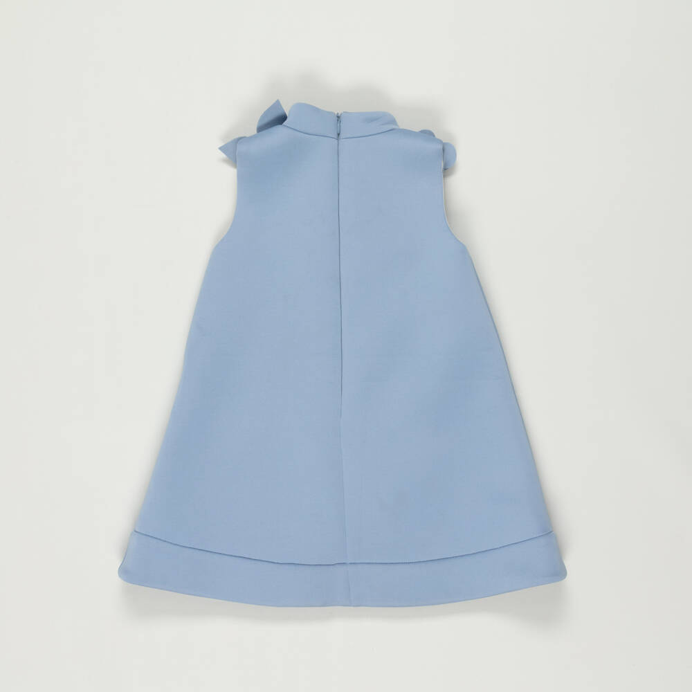 Jessie and James London-Preloved Girls Blue Flower A-Line Dress (4 years) | Childrensalon Outlet