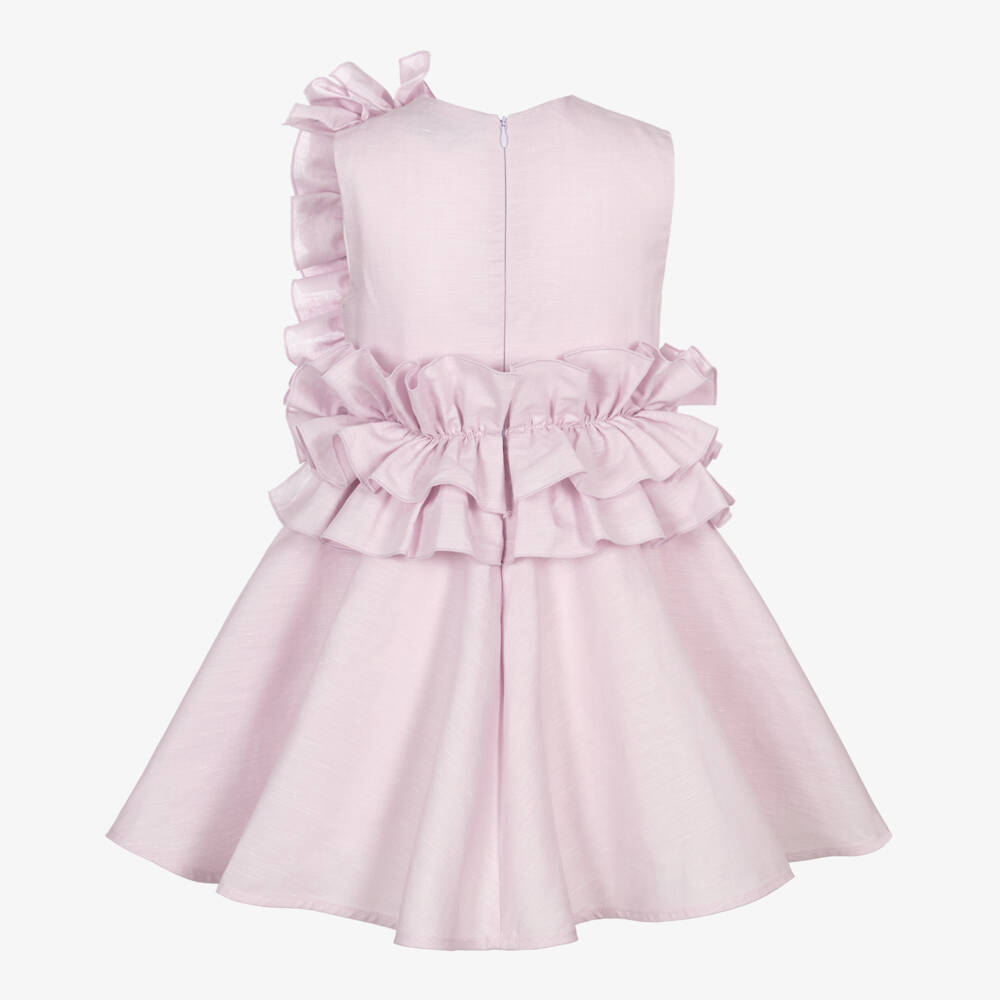 Jessie and James London-Youthful Lilac Linen Dream Dress | Childrensalon Outlet