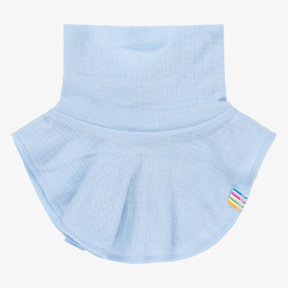 Joha-Blue Merino Wool Neck Warmer | Childrensalon Outlet