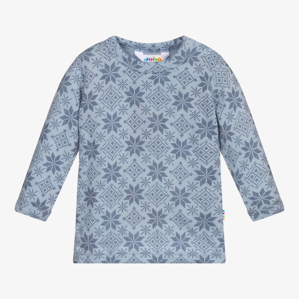 Joha - Blue Merino Wool Top | Childrensalon