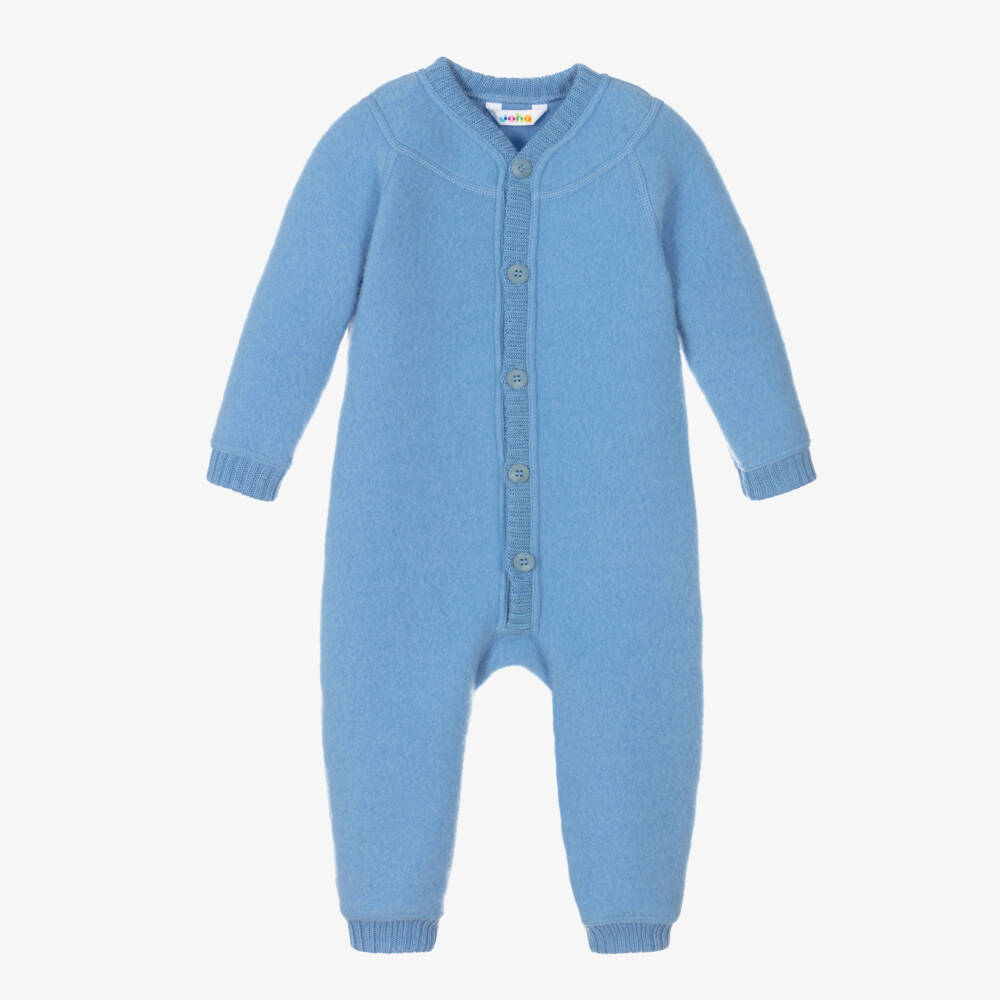 Joha-Голубой комбинезон из мериносовой шерсти для малышей | Childrensalon Outlet