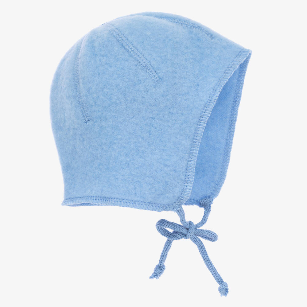 Joha-Blue Wool Baby Bonnet | Childrensalon Outlet
