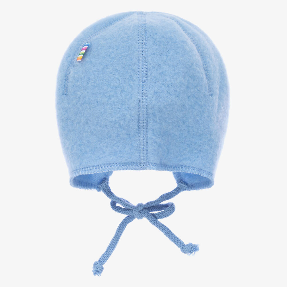 Joha-Blue Wool Baby Bonnet | Childrensalon Outlet