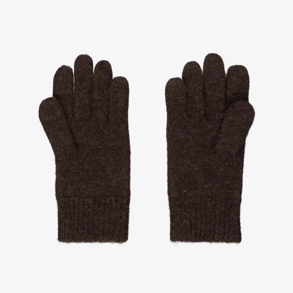 Joha-Boys Brown Woollen Gloves | Childrensalon Outlet