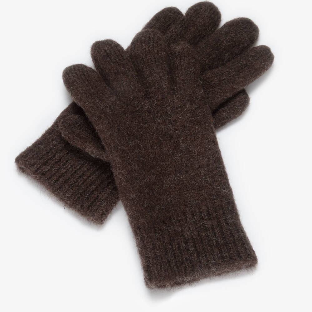 Joha-Boys Brown Woollen Gloves | Childrensalon Outlet