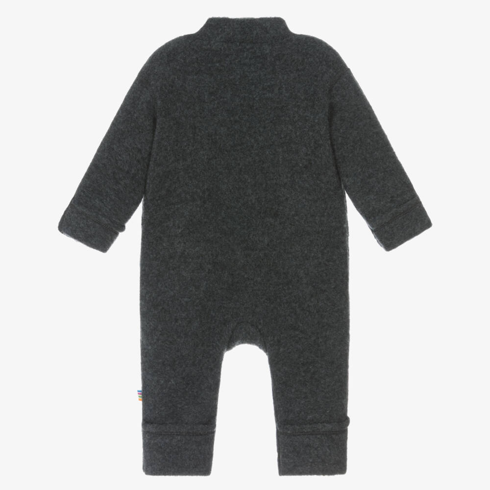 Joha-Boys Charcoal Wool Zip Romper | Childrensalon Outlet