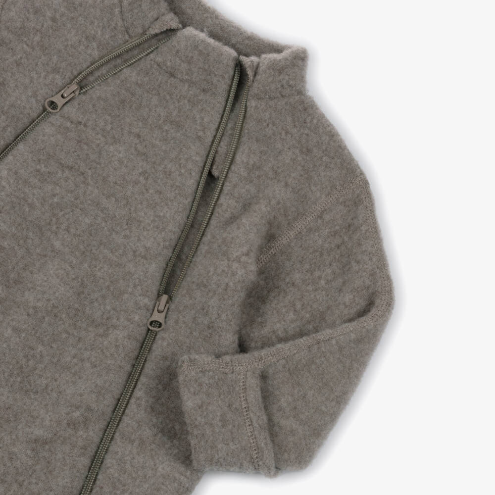 Joha-Boys Wool Fleece Zip Babygrow | Childrensalon Outlet