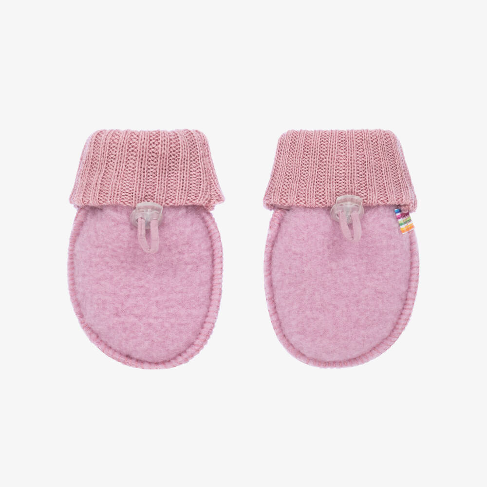 Joha-Girls Dark Pink Merino Wool Mittens | Childrensalon Outlet