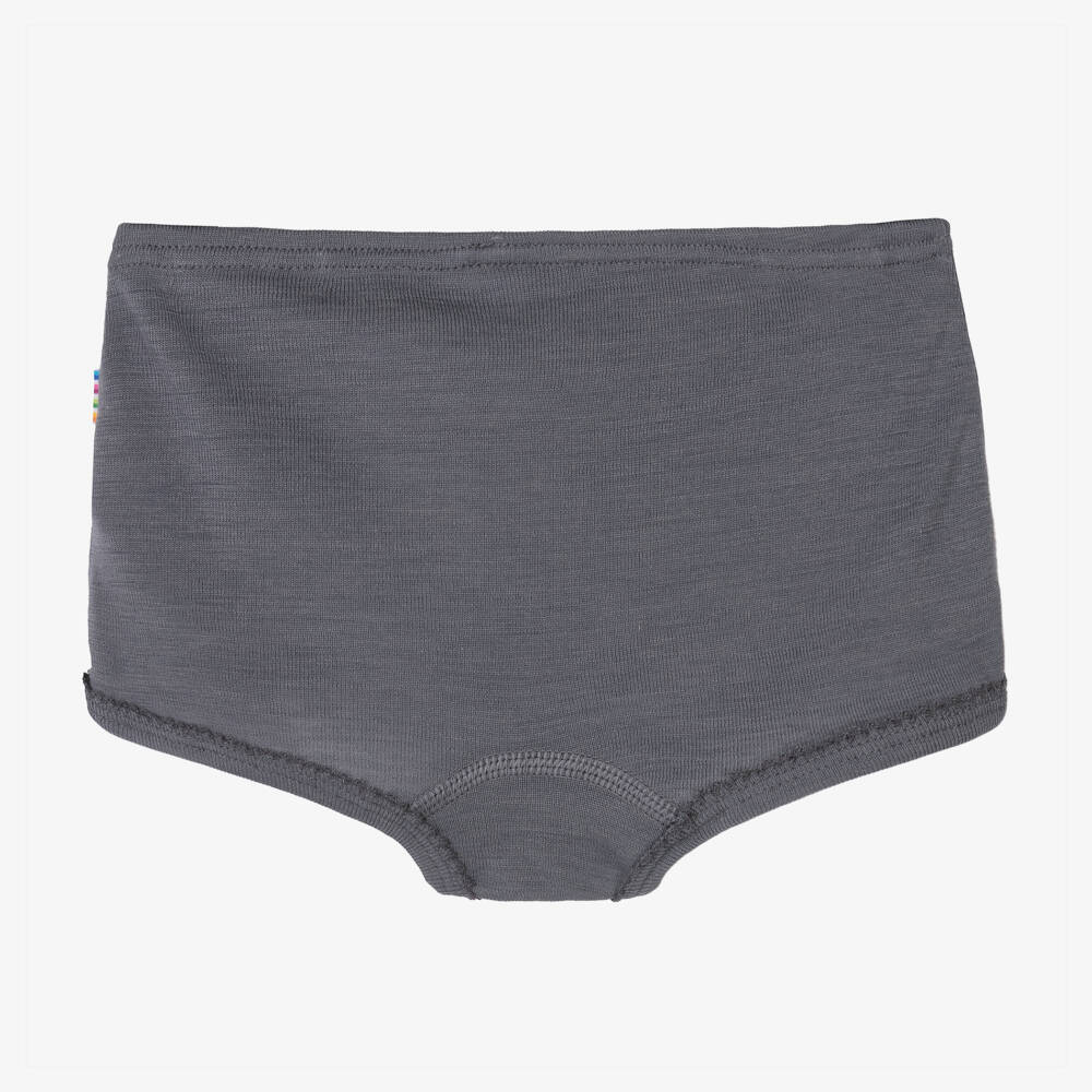 Joha-Girls Grey Merino Wool Knickers | Childrensalon Outlet