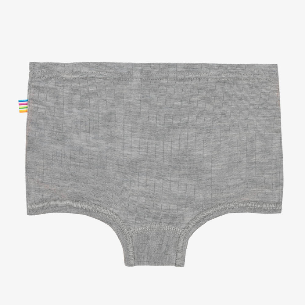 Joha-Girls Grey Merino Wool Knickers | Childrensalon Outlet