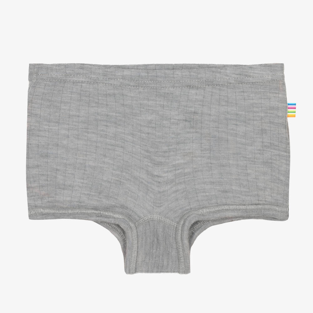 Joha-Girls Grey Merino Wool Shorts | Childrensalon Outlet