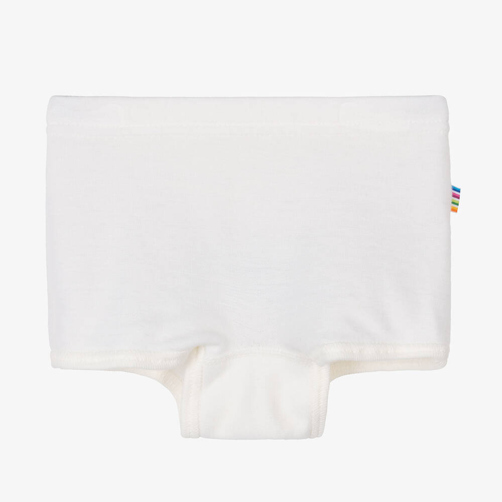 Joha-Girls Ivory Merino Wool & Cotton Knickers | Childrensalon Outlet