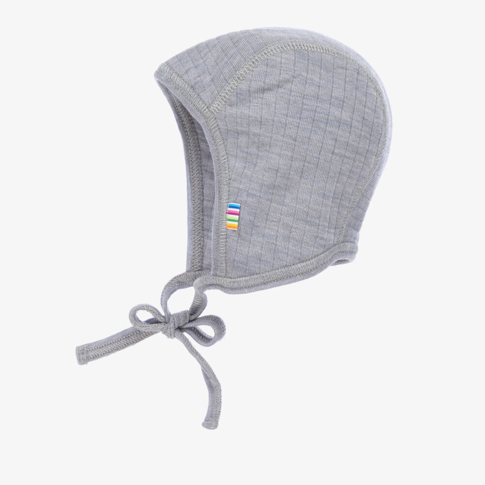 Joha-Grey Merino Wool Bonnet | Childrensalon Outlet