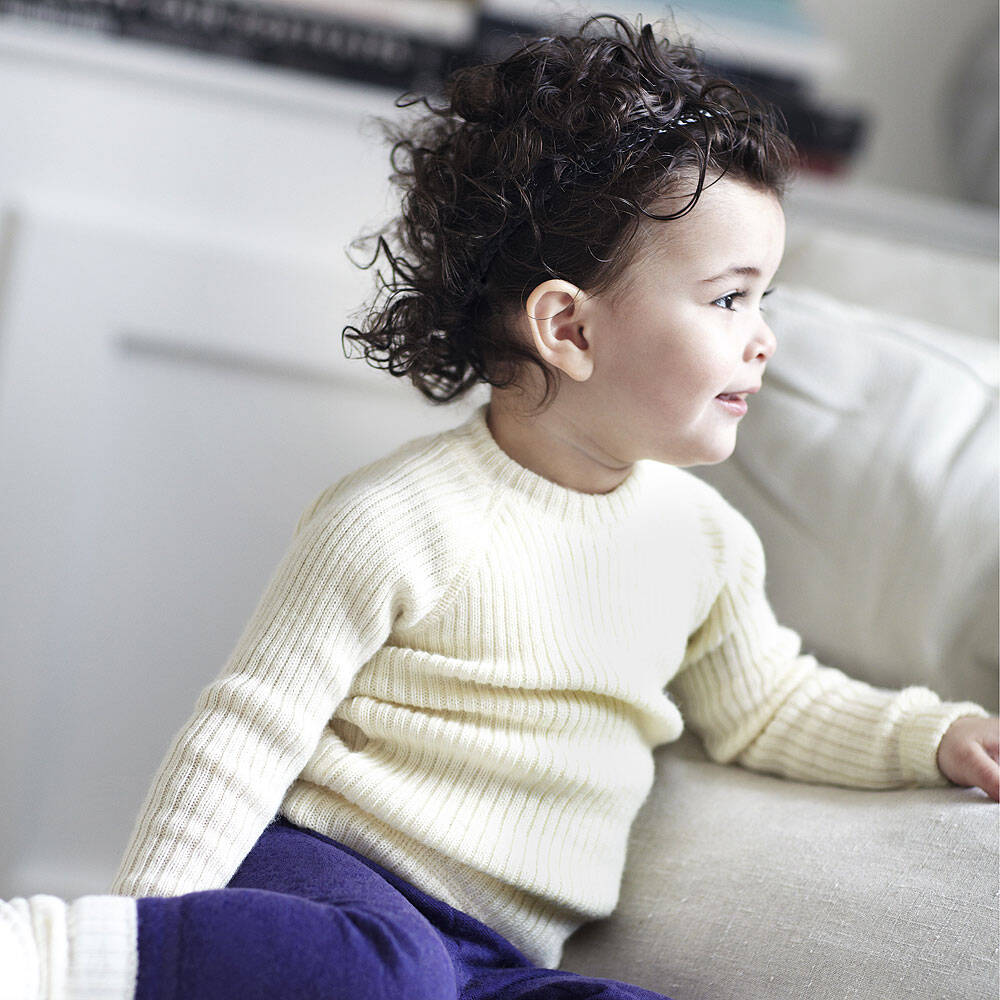 Joha-Ivory Merino Wool Sweater | Childrensalon Outlet