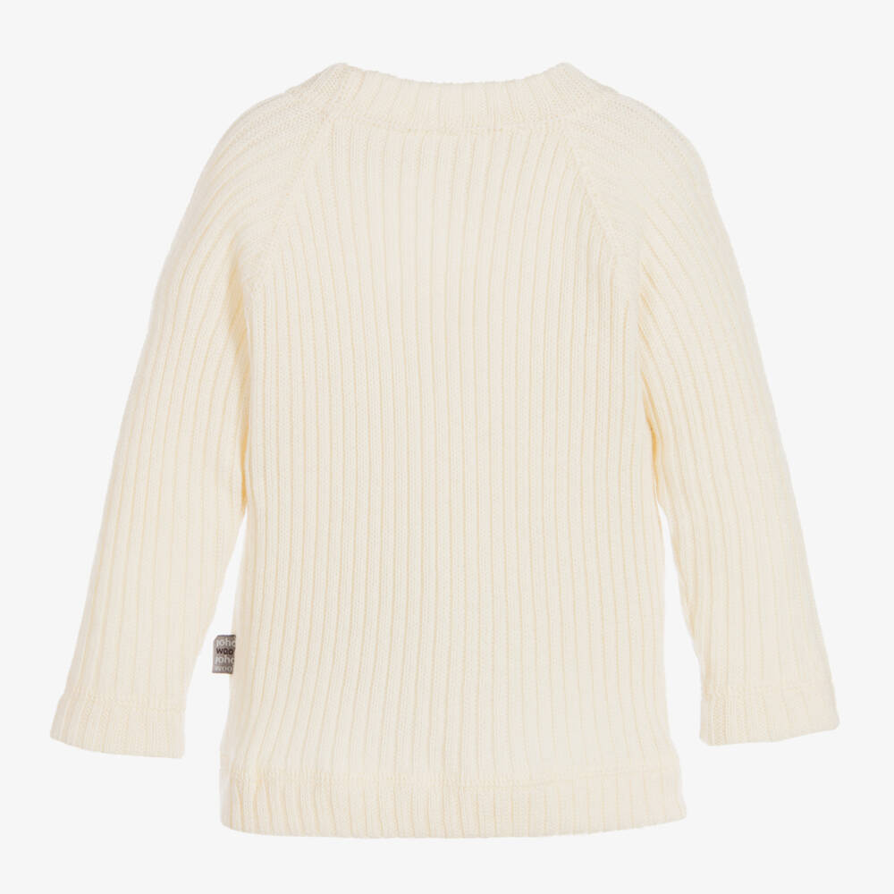 Joha-Ivory Merino Wool Sweater | Childrensalon Outlet
