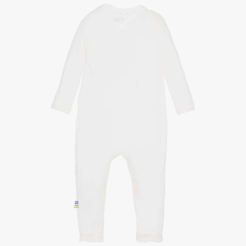 Joha-Ivory Wool & Silk Romper | Childrensalon Outlet