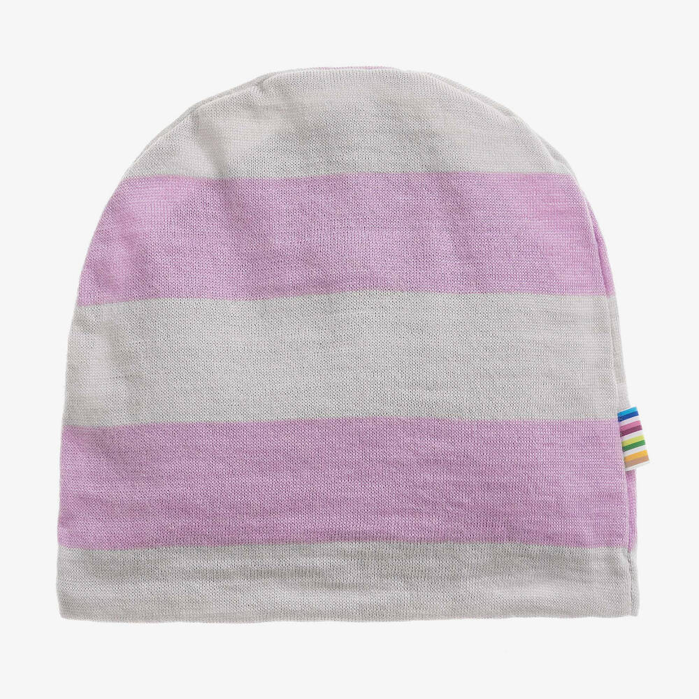 Joha - Розовая шерстяная термо шапка для девочек | Childrensalon