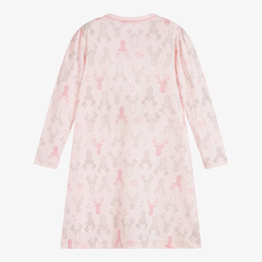 Joha-Pink Merino Wool Nightdress  | Childrensalon Outlet