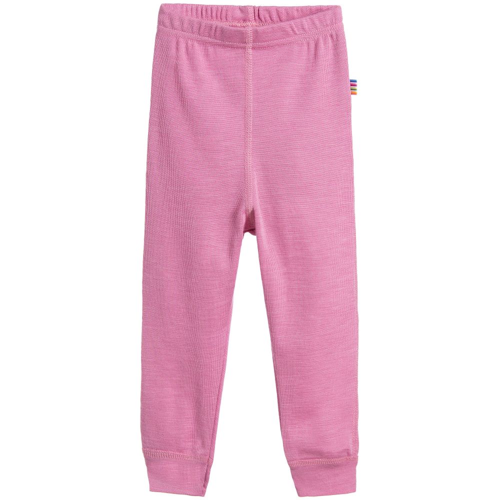 Joha - Pink Wool & Silk Leggings | Childrensalon