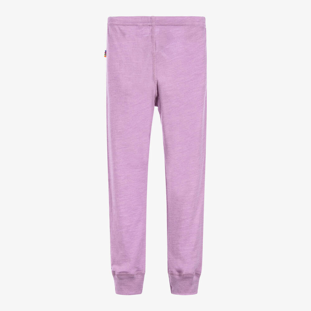 Joha-Purple Wool & Silk Leggings | Childrensalon Outlet