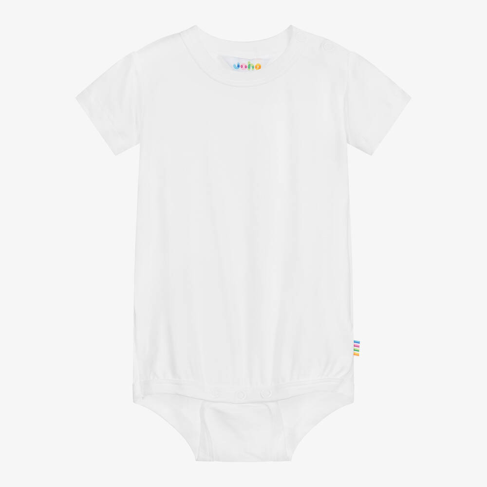 Joha-Белое боди из органического бамбука | Childrensalon Outlet