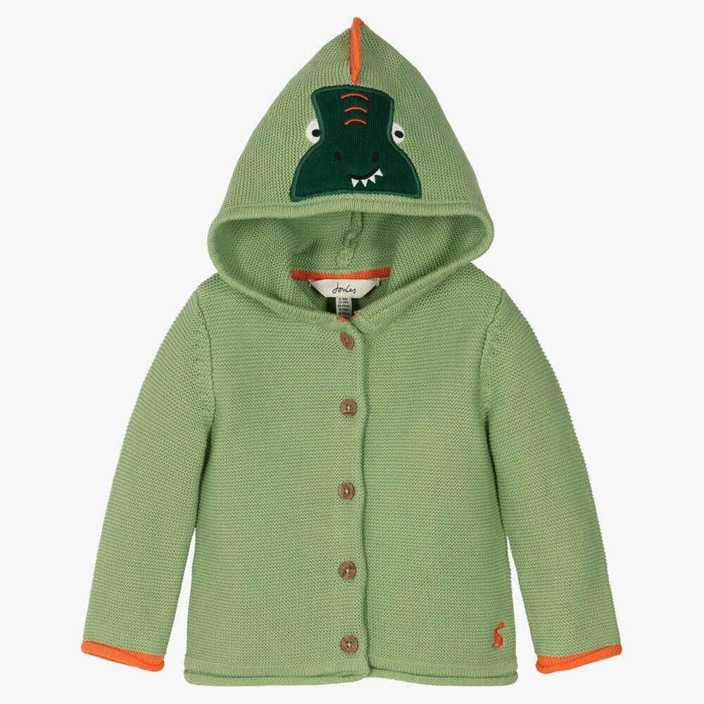 Joules - Cardigan vert dinosaure bébé garçon | Childrensalon