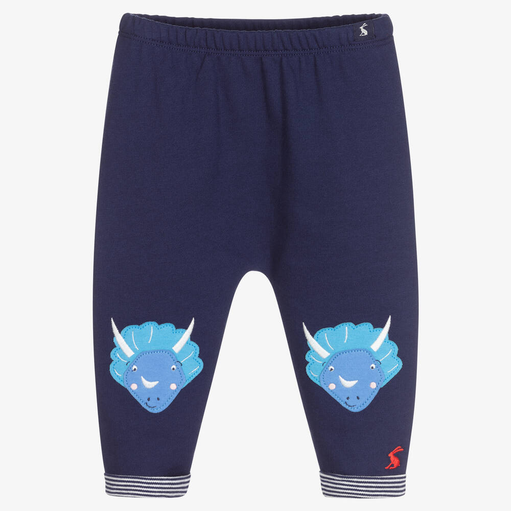 Joules - Baby Girls Blue Dino Trousers | Childrensalon