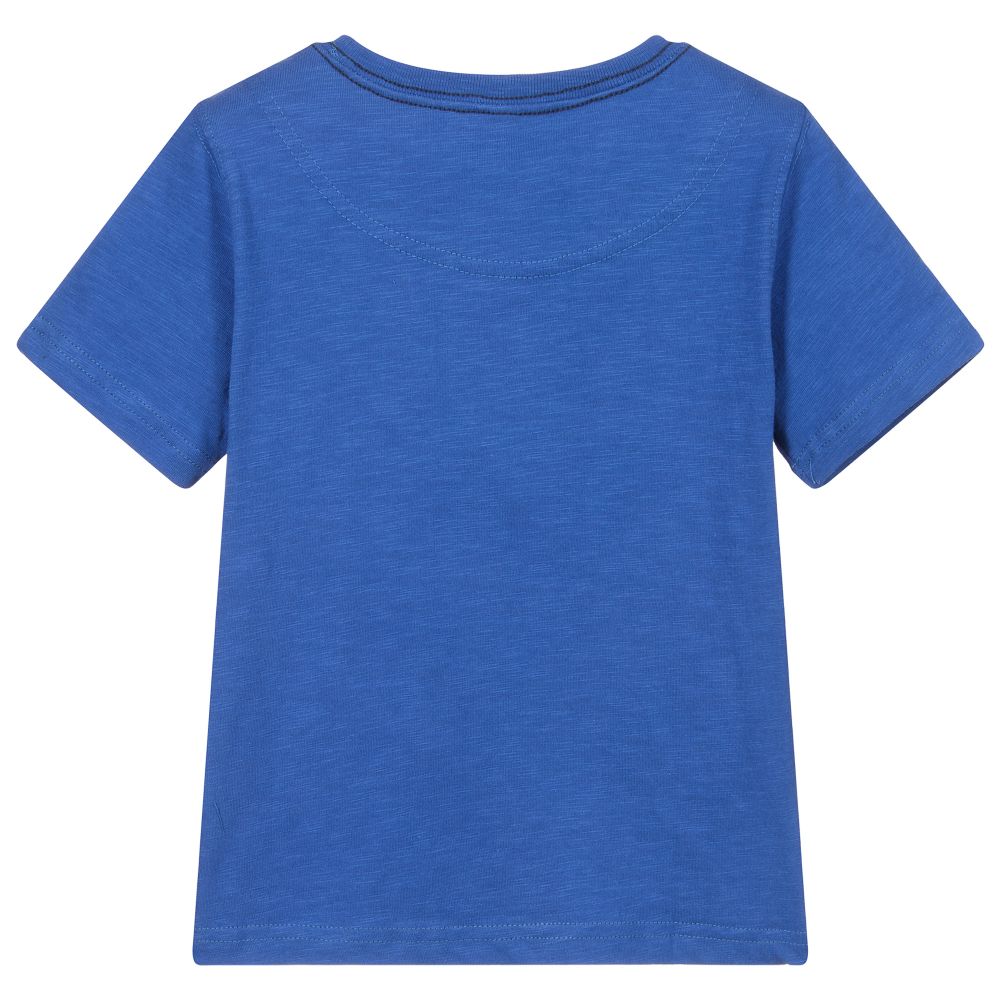 Joules-Blue Cotton Fish T-Shirt | Childrensalon Outlet