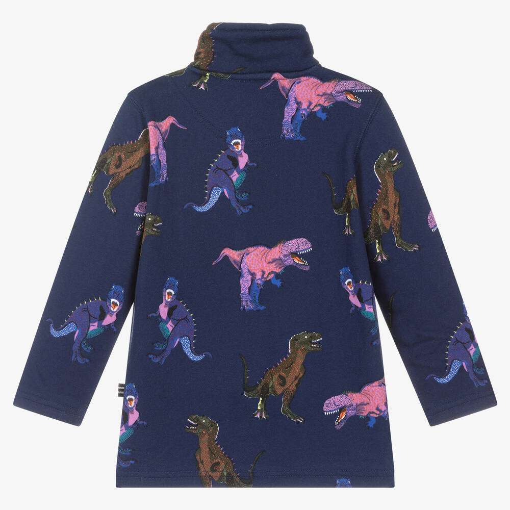Joules-Blue Dinosaur Zip-Up Top | Childrensalon Outlet