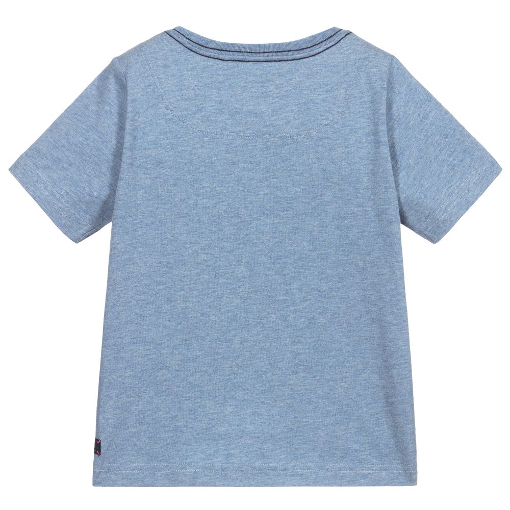 Joules-Blue Marl Snake T-Shirt | Childrensalon Outlet