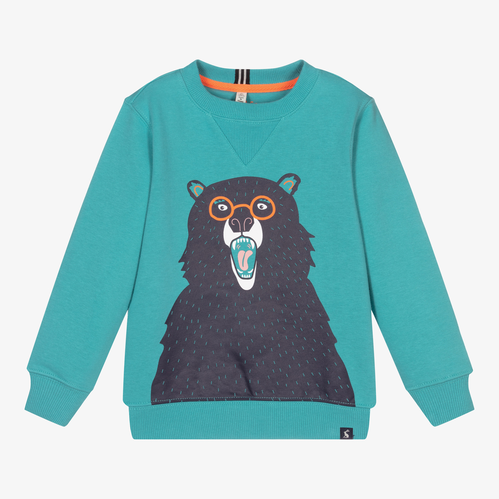 Joules - Sweat-shirt bleu Ours Garçon | Childrensalon