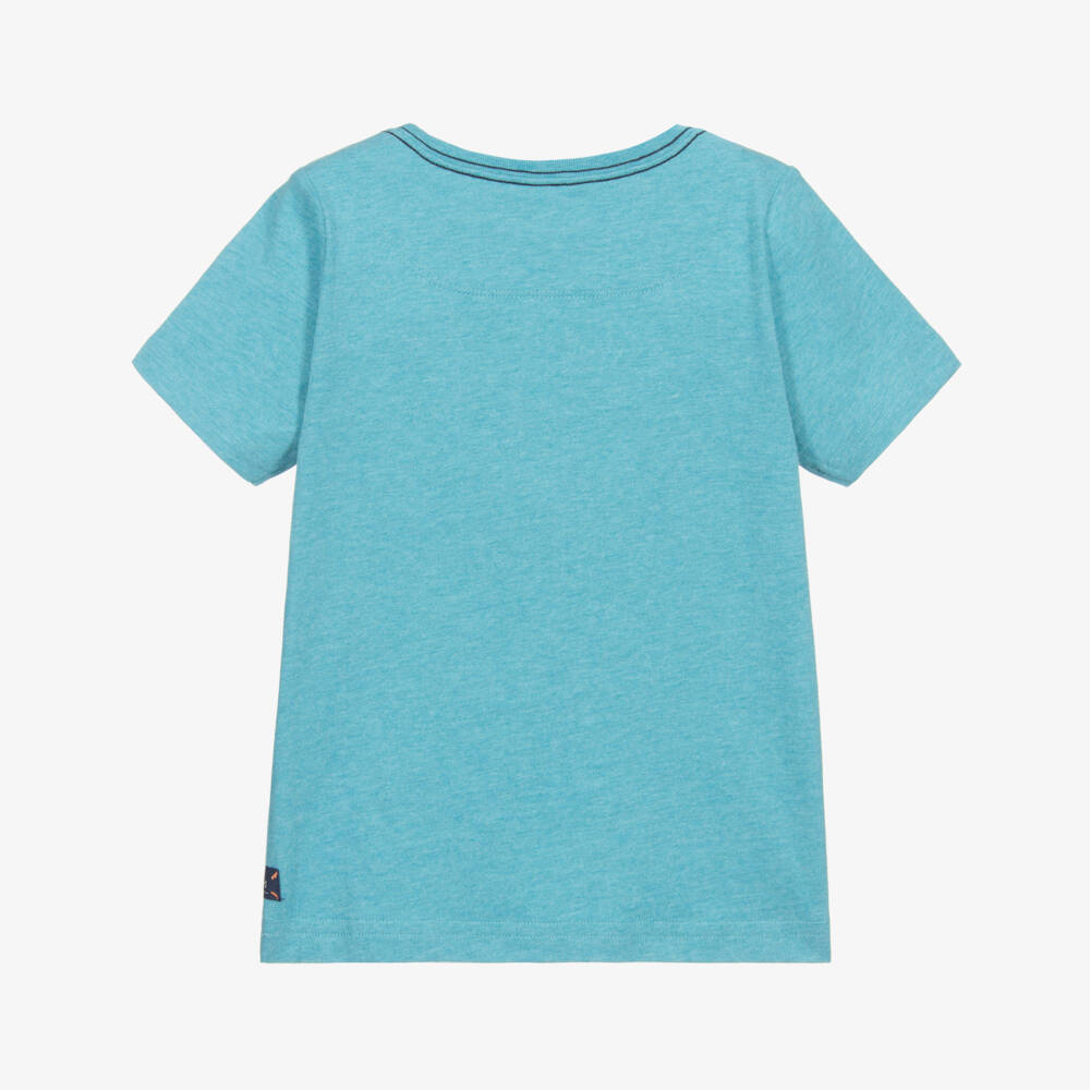 Joules-Голубая хлопковая футболка для мальчиков | Childrensalon Outlet